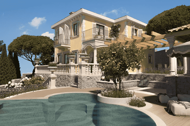 Luxuriöse Villa mit Meerblick in zweiter Reihe zur Küste – Luštica